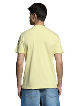 Men's Yellow Regular Fit Tshirt
