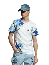 Men's White Regular Fit Tshirt