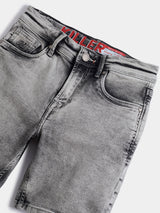 Boys Grey Casual Faded Shorts