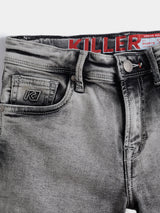 Boys Grey Casual Faded Shorts
