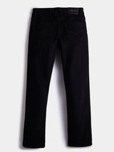 Boys Black Casual Solid Jeans