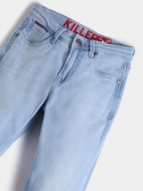 Boys Light Blue Casual Faded Jeans