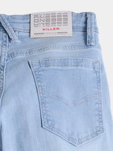 Boys Light Blue Casual Faded Jeans