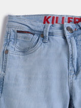 Boys Light Blue Casual Faded Jeans