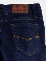 Boys Blue Casual Solid Jeans