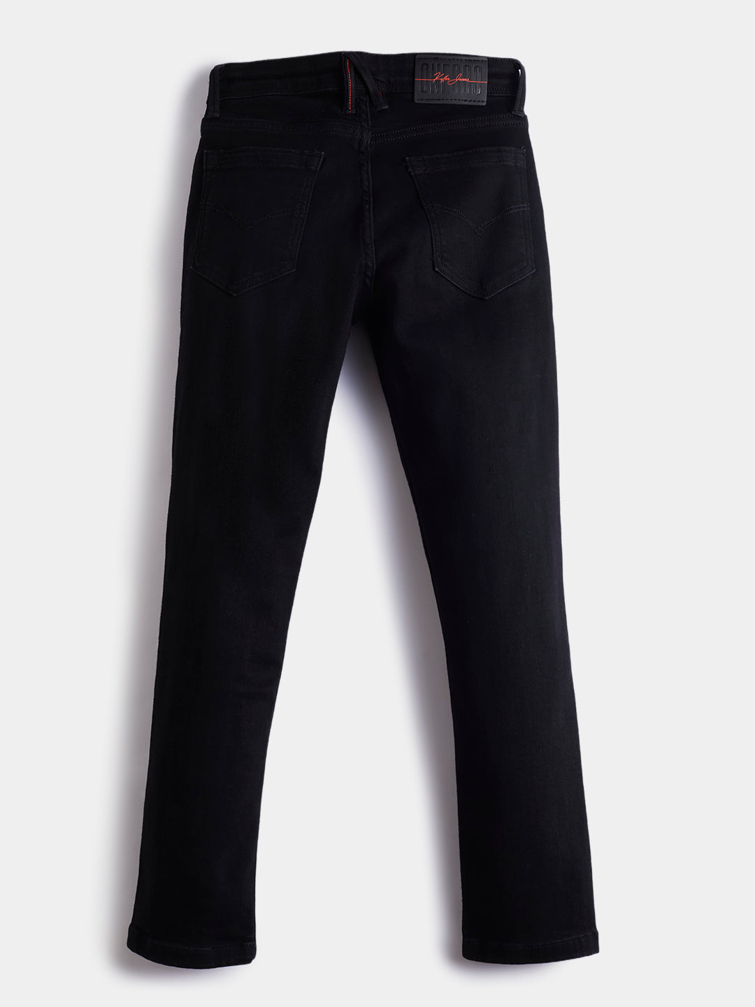 Boys Black Casual Solid Jeans