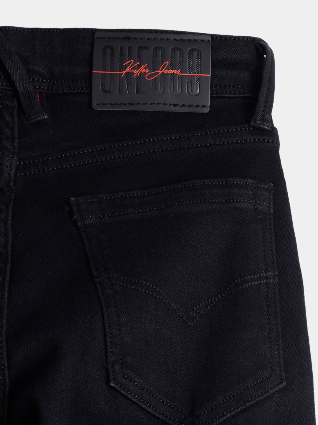 Boys Black Casual Solid Jeans