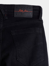 Boys Black Casual Solid Jeans