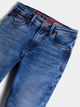 Boys Blue Casual Faded Jeans