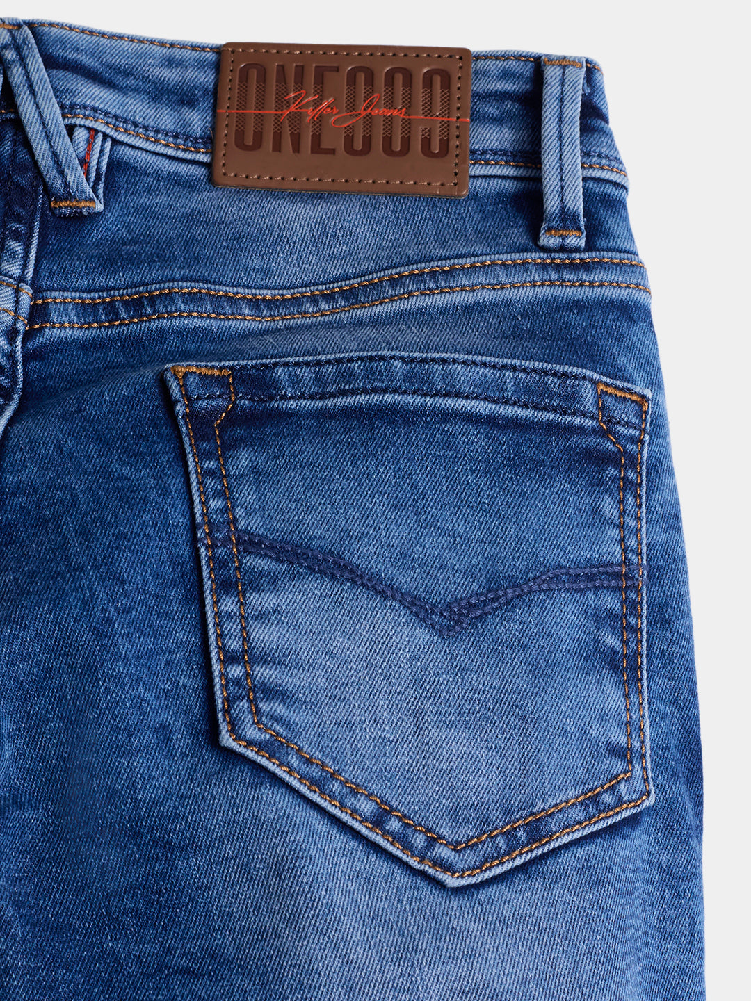 Boys Blue Casual Faded Jeans