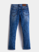 Boys Blue Casual Faded Jeans
