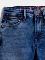 Boys Blue Casual Faded Jeans