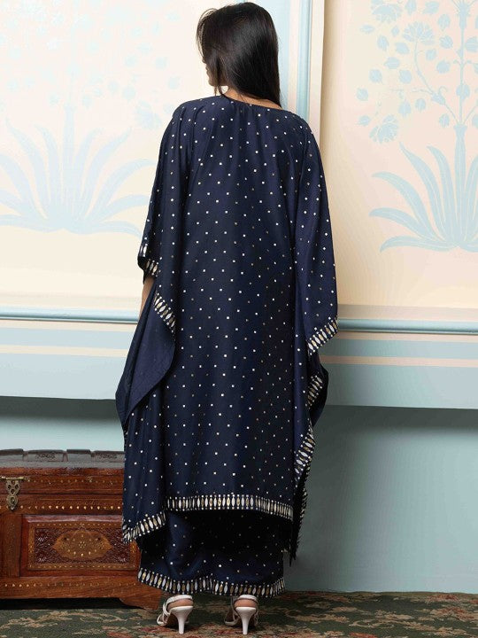 Women's Blue Kaftan with Bottom