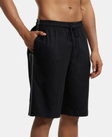 Men's Black Cotton Rich Shorts