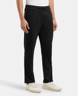 Men's Black Cotton Rich Track Pant