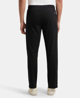 Men's Black Cotton Rich Track Pant