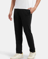 Men's Black Cotton Rich Track Pant