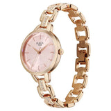 Women's Rose Gold Copper Round Dial Watch - 95352WM01
