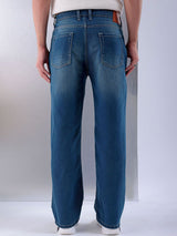 Men's Baggy Solid Mid Rise Jeans