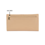 Women's Market Beige Large 3 Fold Wallet