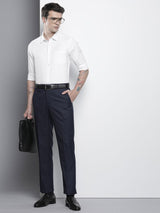 Men's Slim Fit Solid Full Sleeves Cutaway Collar Formal Shirt