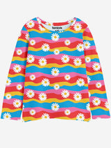 Girls Multicolor Casual Printed Regular Fit Full Sleeves Tshirt