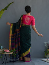 Women's Multicolor Cotton Saree