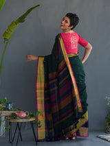 Women's Multicolor Cotton Saree