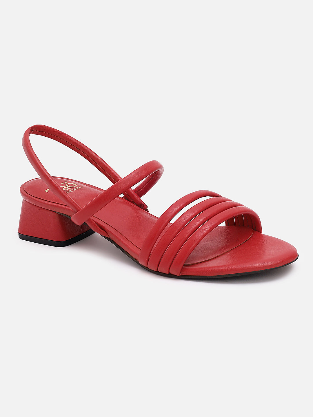 Women's Red Casual PU Slingback