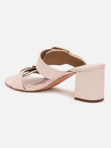 Women's Cream Casual PU Slip-Ons