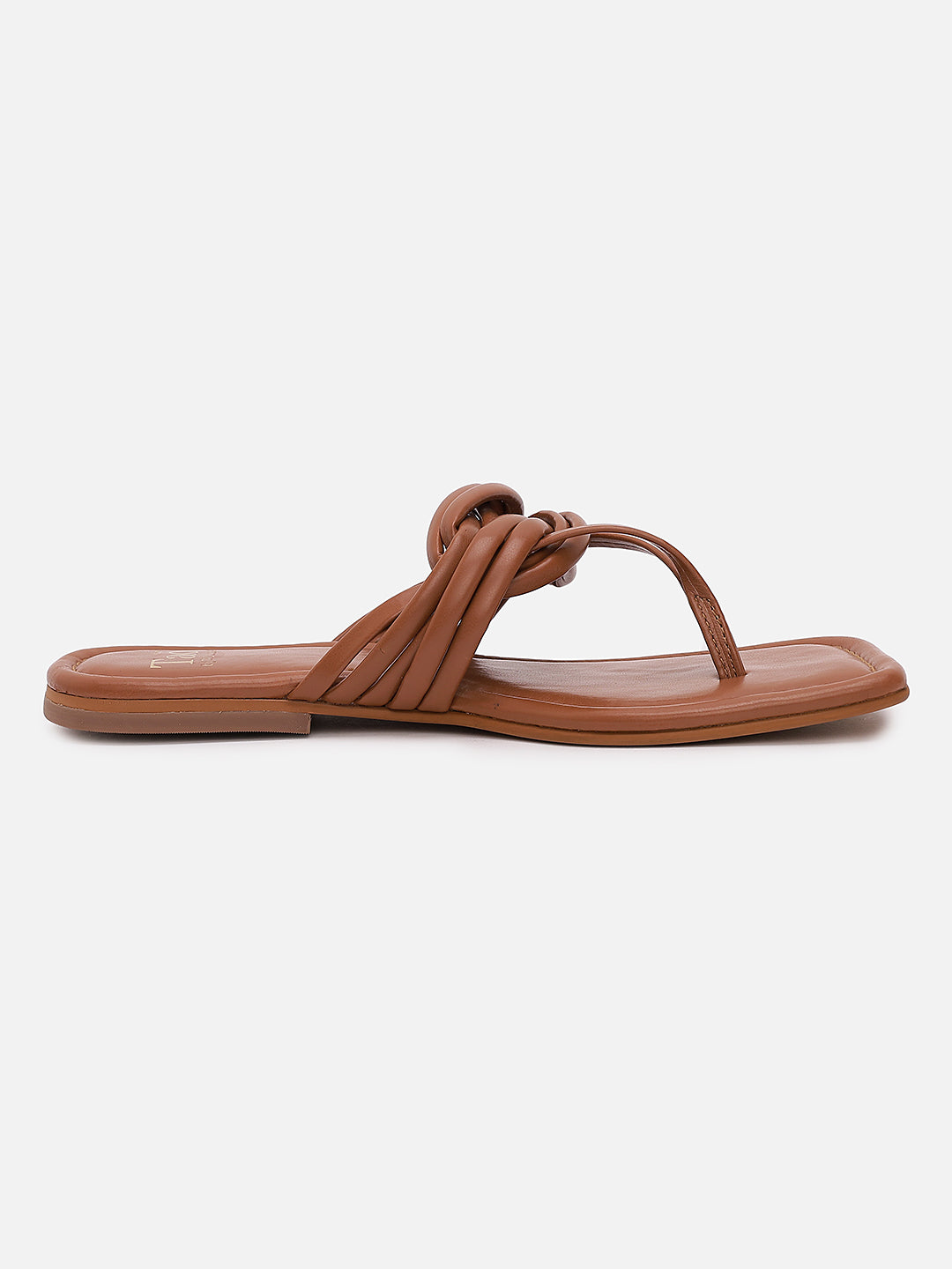 Women's Tan Casual PU Slip-Ons