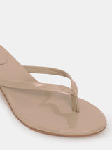 Women's Beige Casual PU Slip-Ons