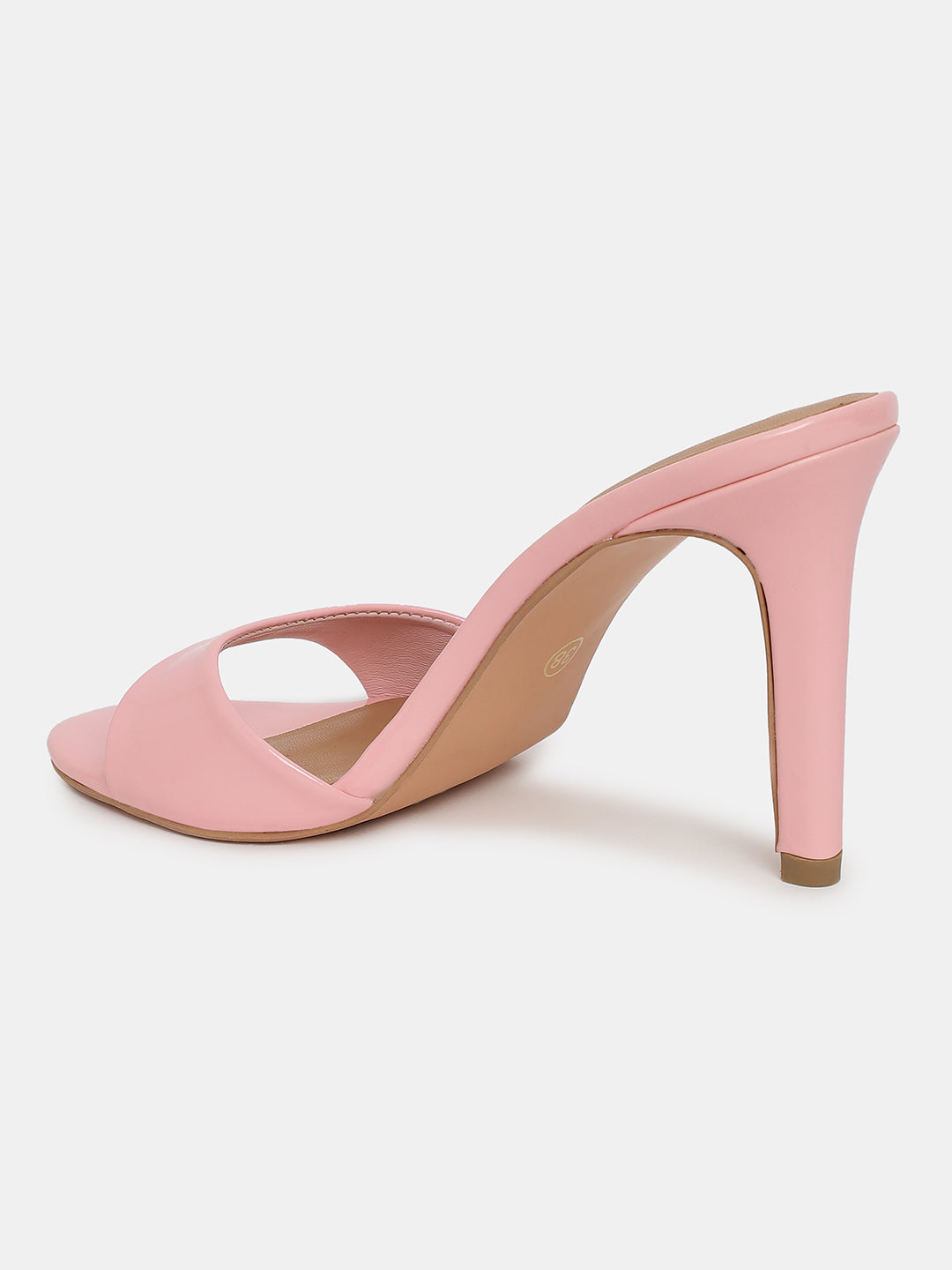 Women's Pink Casual PU Slip-Ons