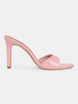 Women's Pink Casual PU Slip-Ons