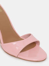 Women's Pink Casual PU Slip-Ons