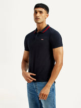 Men's Navy Casual Pure Cotton Slim Fit Polo Tshirt