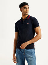 Men's Navy Casual Pure Cotton Slim Fit Polo Tshirt