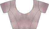 Women's Paper Silk Grey Embellished Designer Saree with Blouse Piece