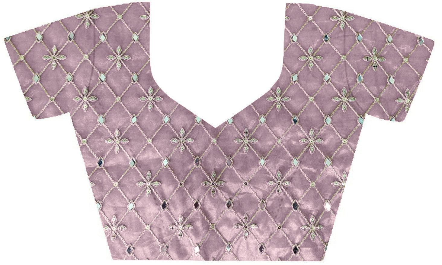 Women's Tissue Pink Embellished Designer Saree with Blouse Piece