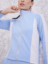 Women's Blue Co-ords Set With Trouser