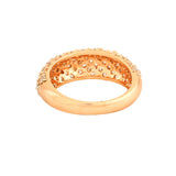 Women's Rose Gold Plated CZ Sparkling Finger Ring