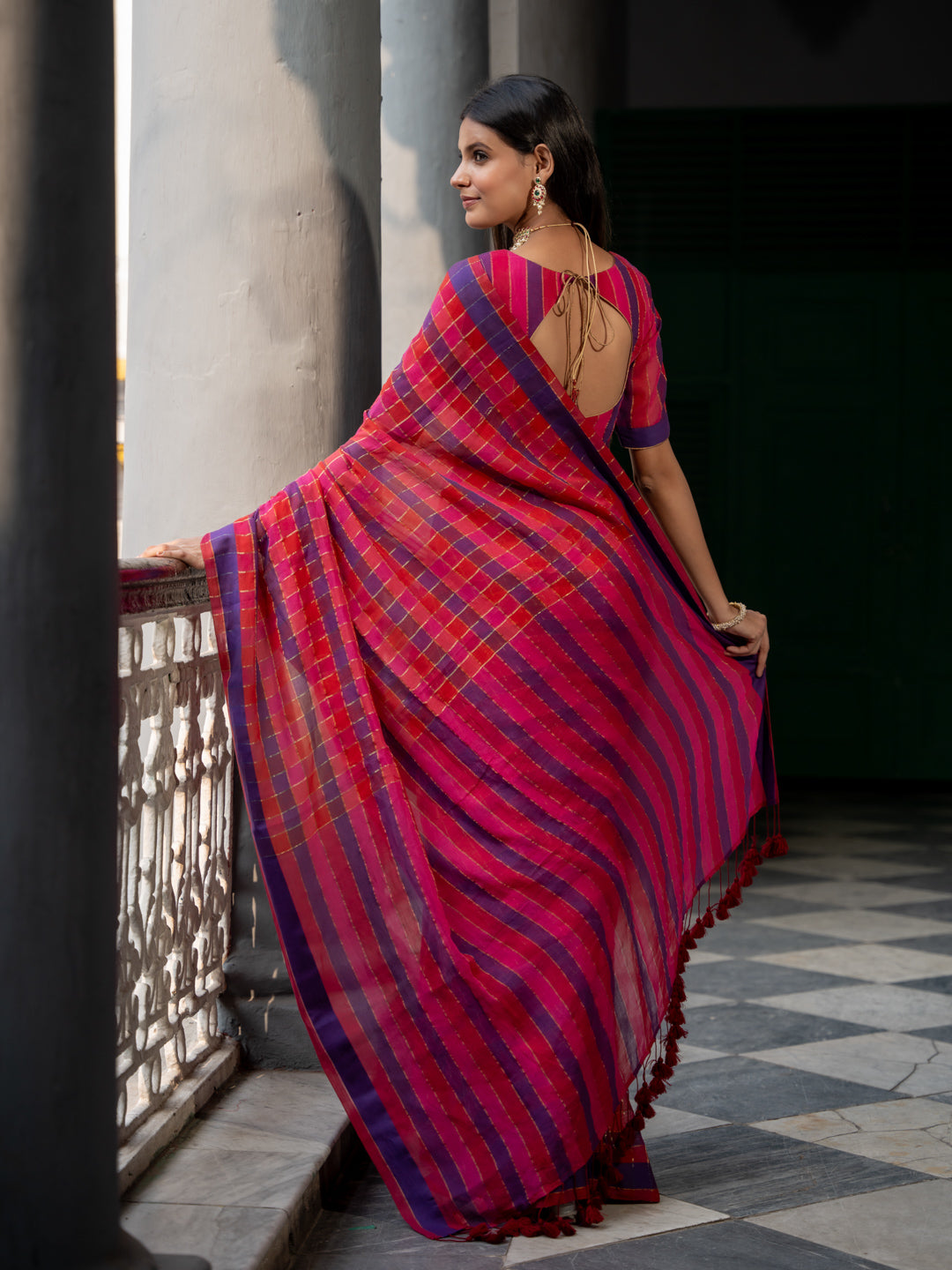 Women's Multicolor Mul Modal Saree