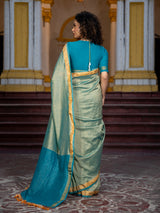 Women's Green Mul Modal Saree