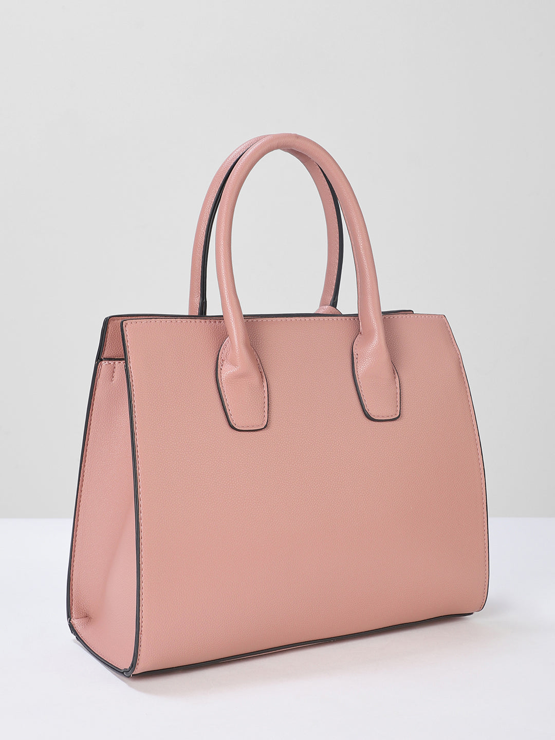 Women's Pink Solid Satchel