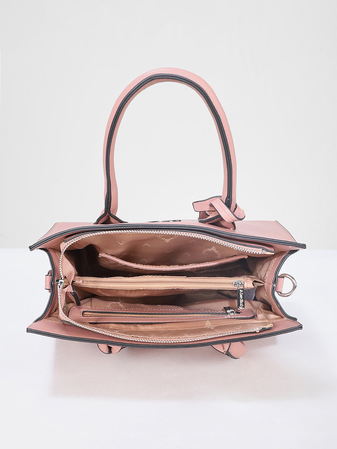 Women's Pink Solid Satchel