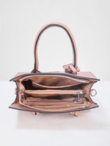 Women's Pink Solid Satchel
