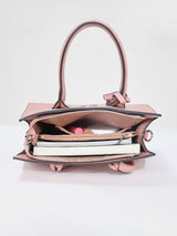 Women's Pink Solid Satchel