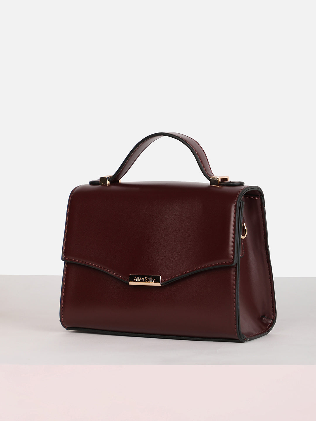Women's Brown Solid Sling Bag