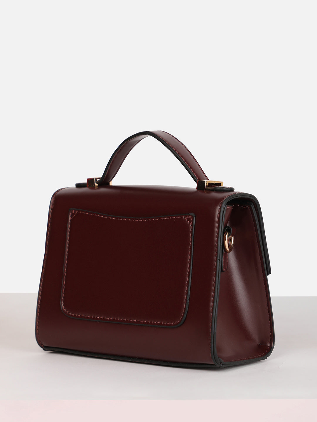 Women's Brown Solid Sling Bag