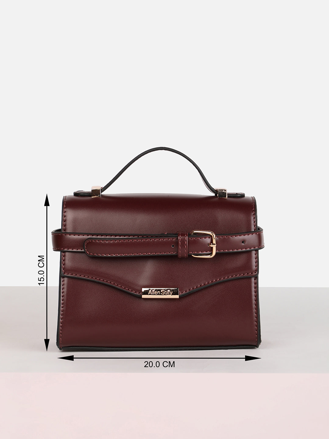Women's Brown Solid Sling Bag